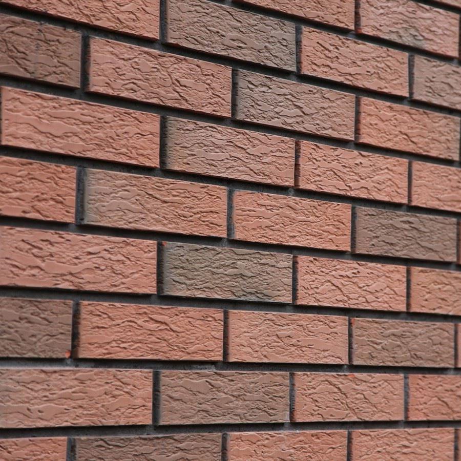 Облицовочный кирпич Вышневолоцкая керамика одинарный 1 НФ Баварская кладка двухцветный Готика лава