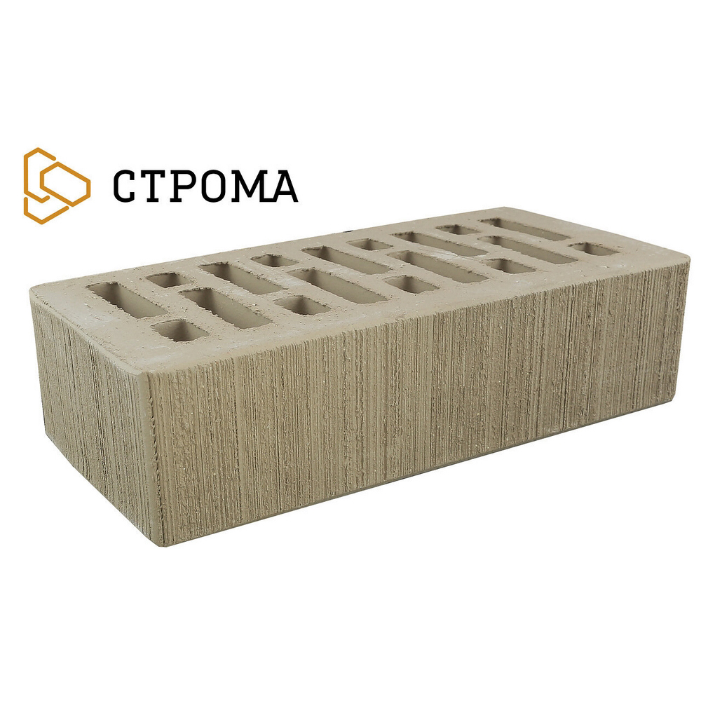 Облицовочный кирпич Строма одинарный 1 НФ Латте Бархат