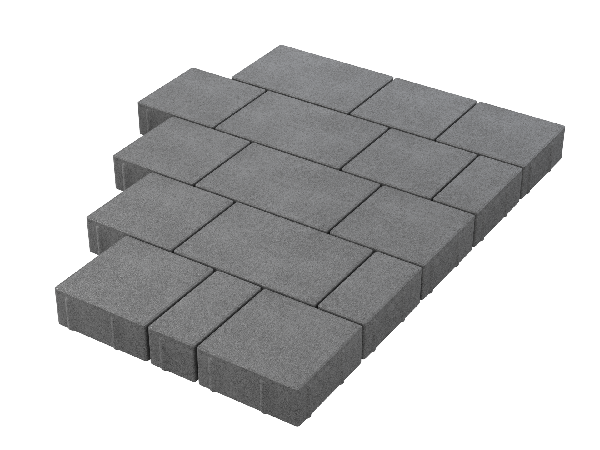 Тротуарная плитка Новый город Stellard «Серый» 60 мм