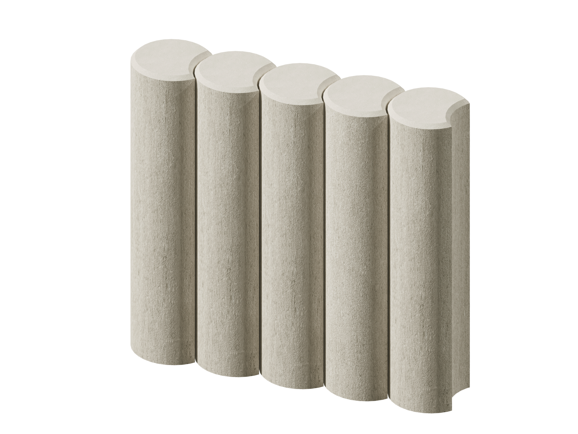 Палисад круглый Stellard белый