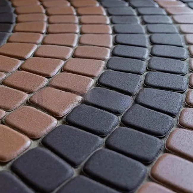 Тротуарная плитка Классика круговая Коричневая 60 мм