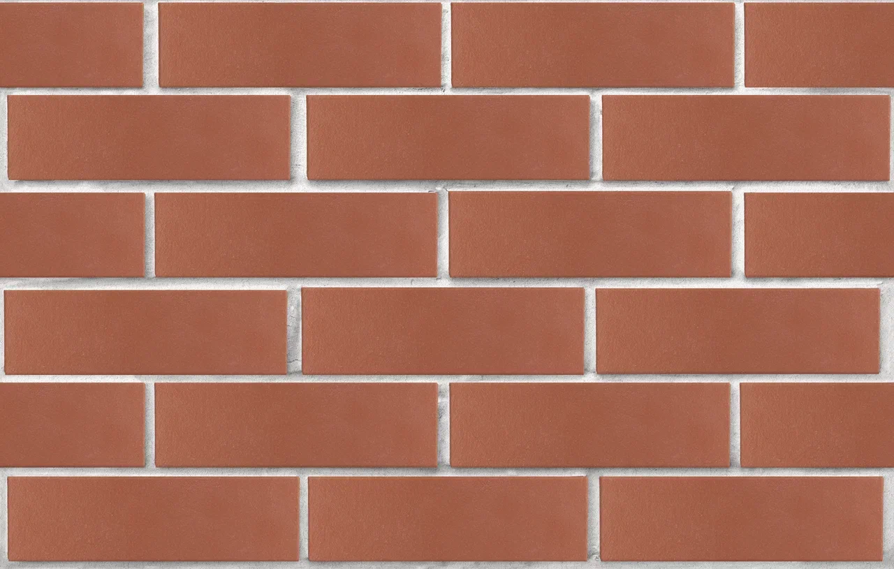 Облицовочный кирпич ЛСР одинарный 1 НФ Темно-красный гладкий