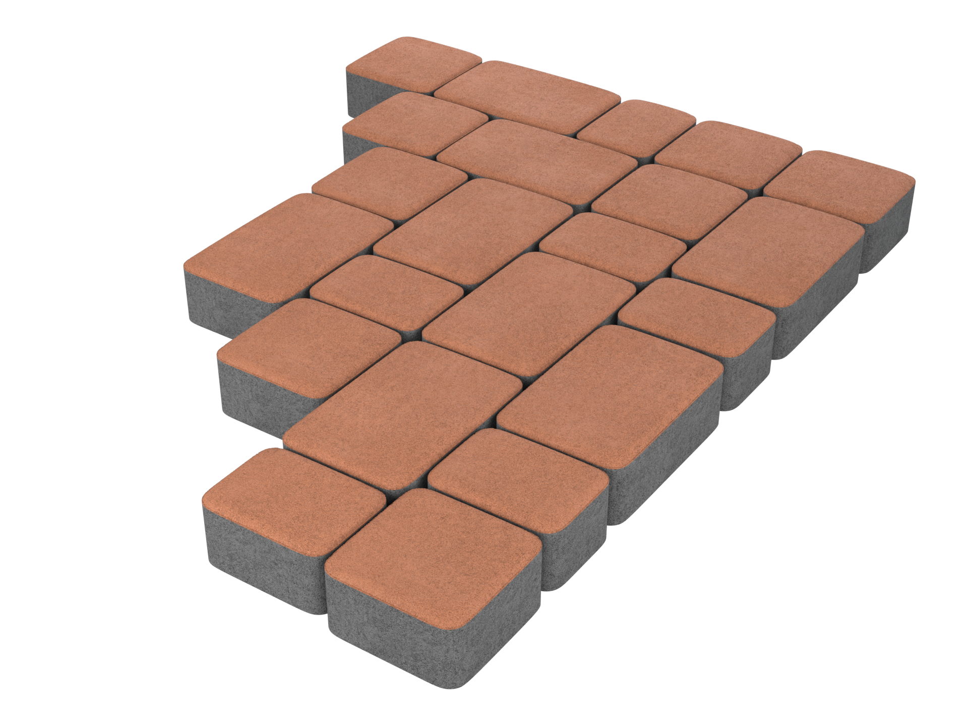 Тротуарная плитка Старый город Stellard «Капучино» 60 мм