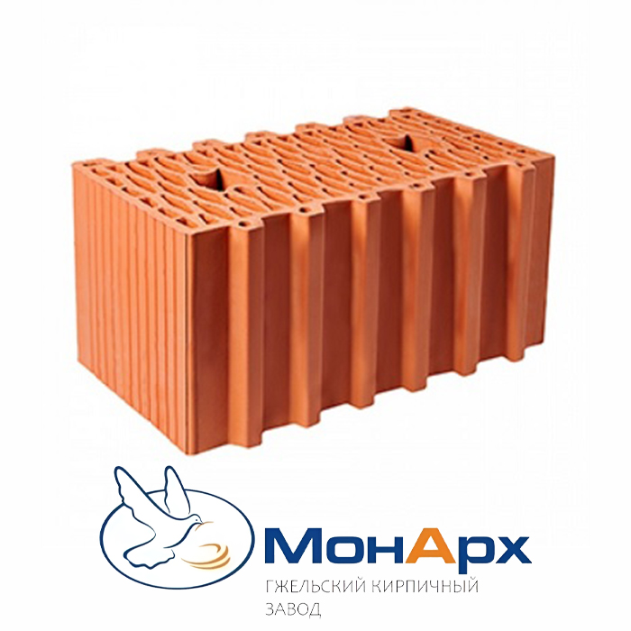 Керамический блок Гжель, М100-150, 12,3 NF, 250х440х219