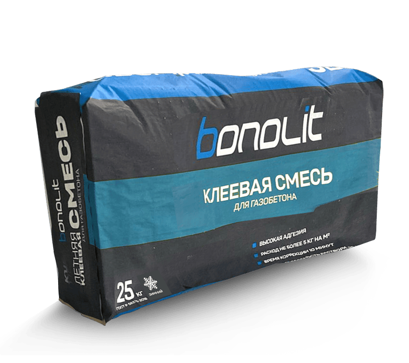 Клей для газобетона BONOLIT 25 кг