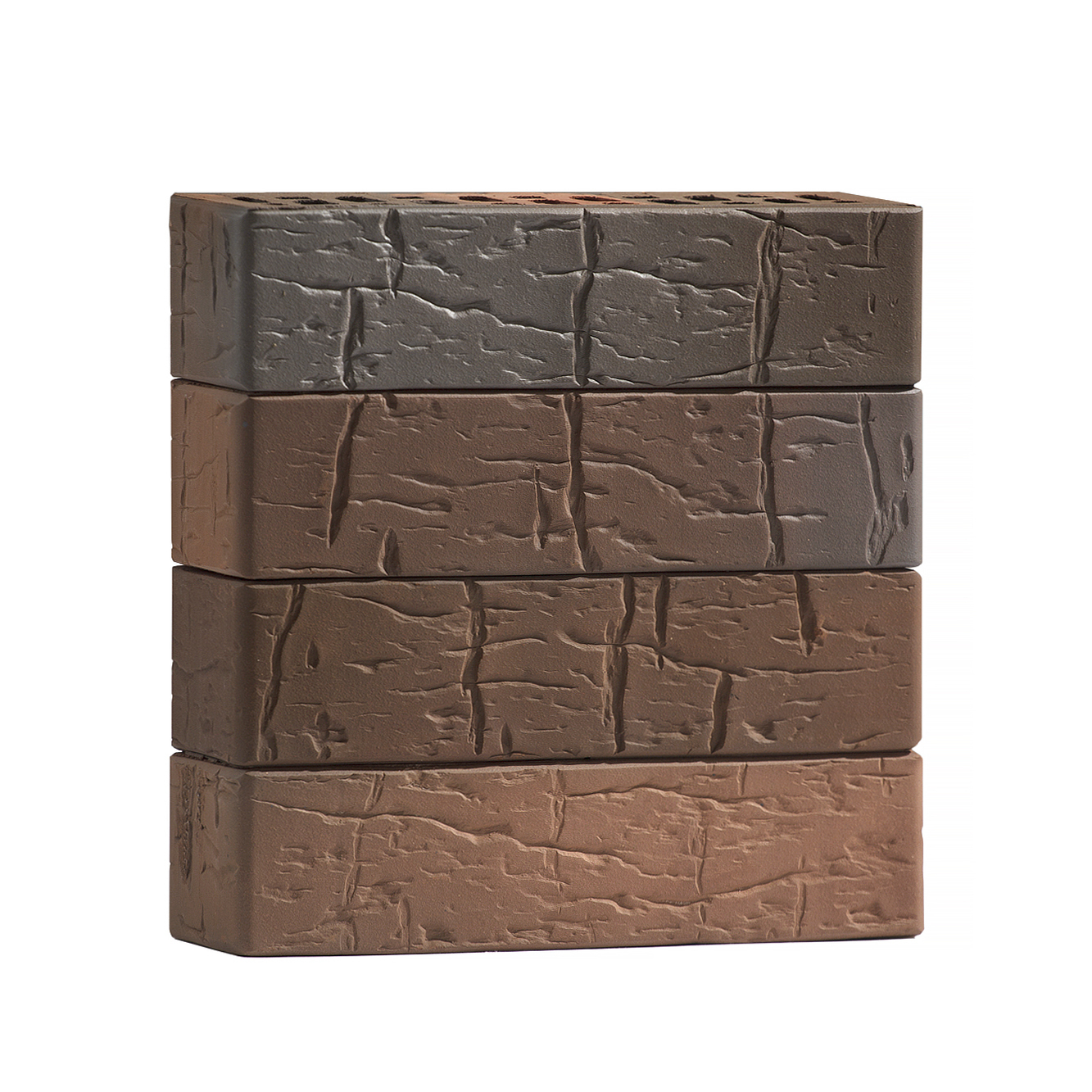 Облицовочный кирпич ВолгаБрик Руст №70/90 баварская кладка евро 0,7 НФ М200