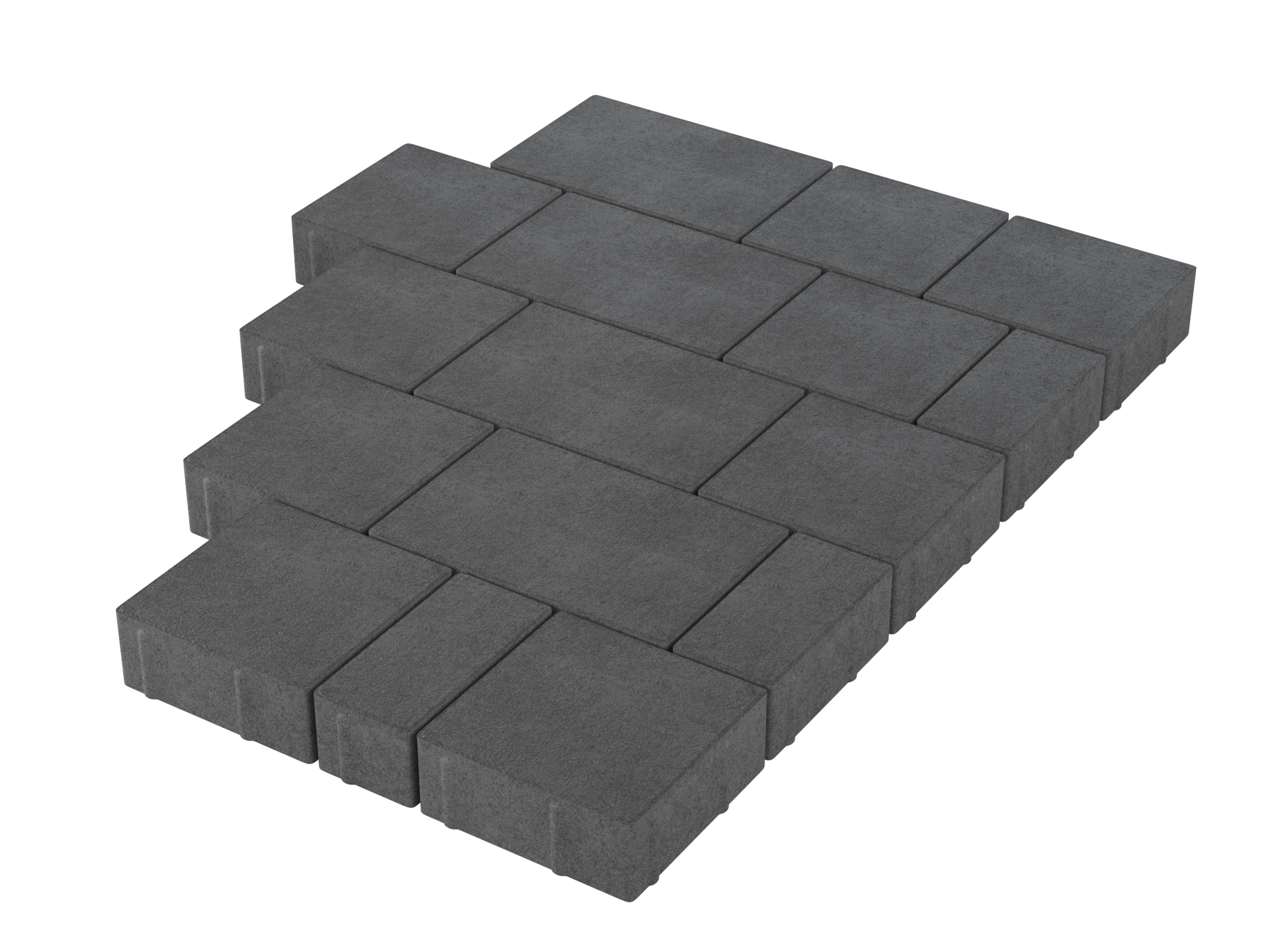 Тротуарная плитка Новый город Stellard «Черный» 60 мм