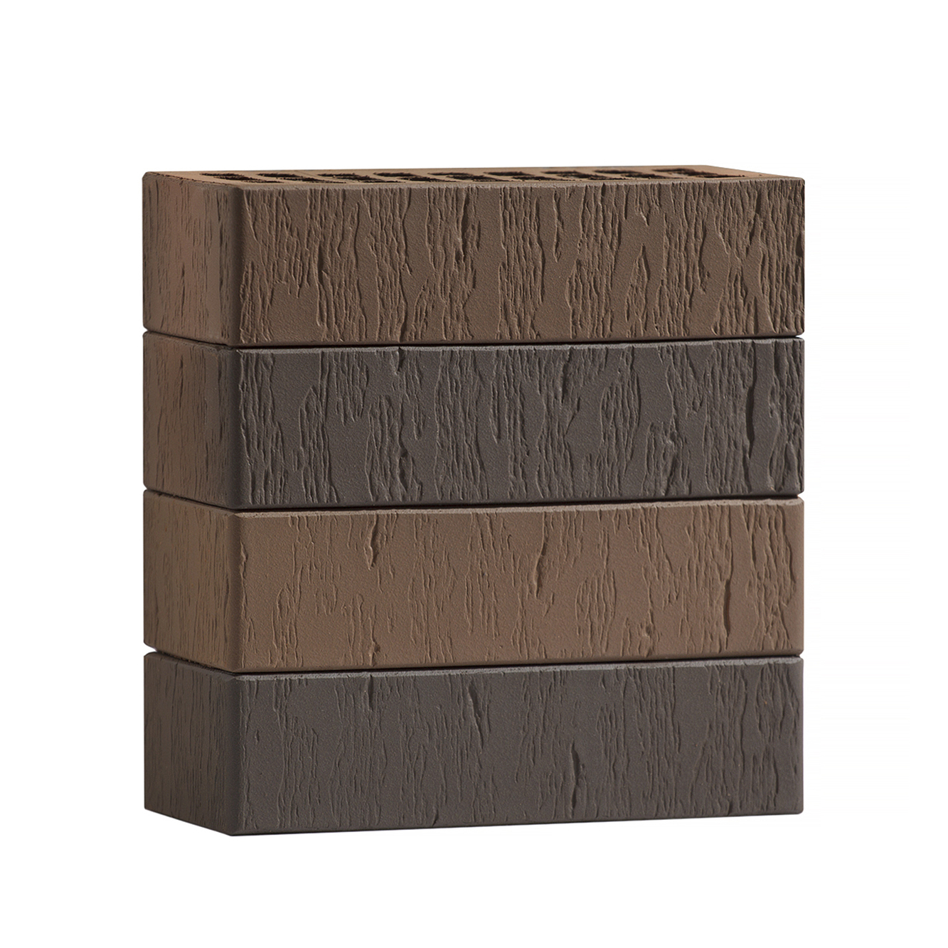 Облицовочный кирпич ВолгаБрик Руст №82 баварская кладка одинарный 1 НФ М200