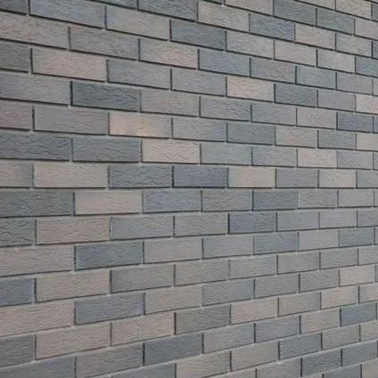 Облицовочный кирпич Вышневолоцкая керамика полуторный утолщенный 1,4 НФ Баварская кладка Графит лава