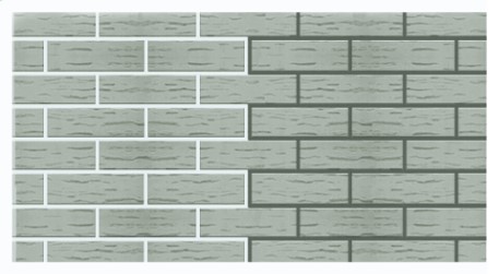 Облицовочный кирпич Норский одинарный 1 НФ Серый рифленый