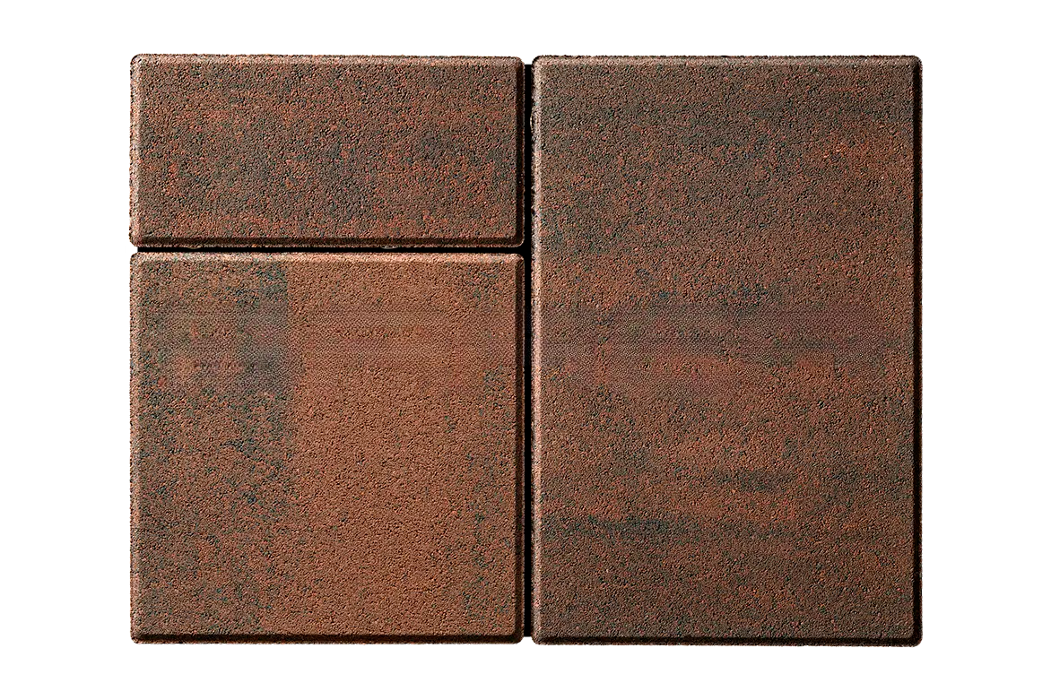 Тротуарная плитка Старый город Ландхаус, Color Mix Закат, 60 мм