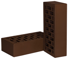 Облицовочный кирпич Шоколад одинарный 1НФ НЗКМ