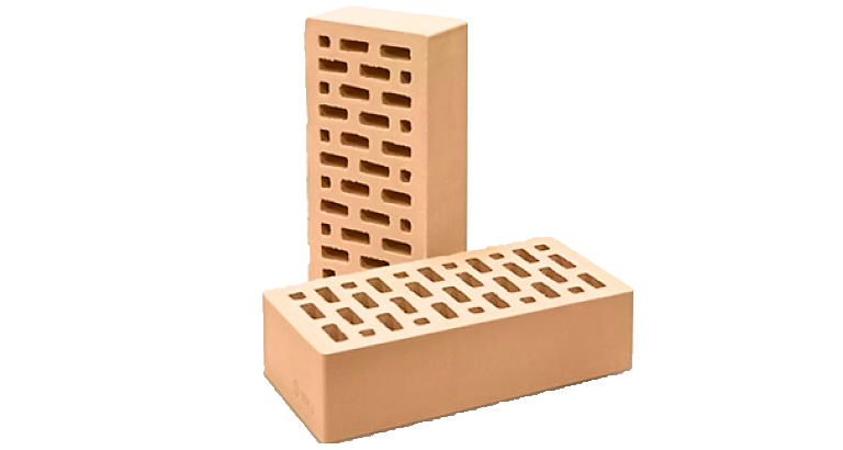 Облицовочный кирпич Верхневолжский одинарный 1 НФ Солома гладкий